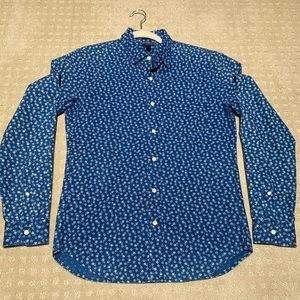 J. Crew Denim Flower Shirt Size Small